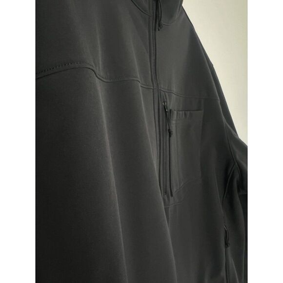 Men's Timberland PRO Power Windproof Black Orange Softshell Jacket Size XXL - Picture 12 of 12